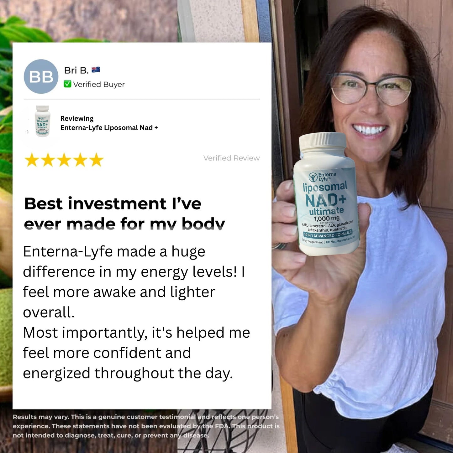 Enterna-Lyfe NAD+ - Premium Cellular Energy Support