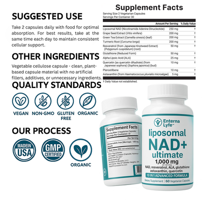 Enterna-Lyfe NAD+ - Premium Cellular Energy Support